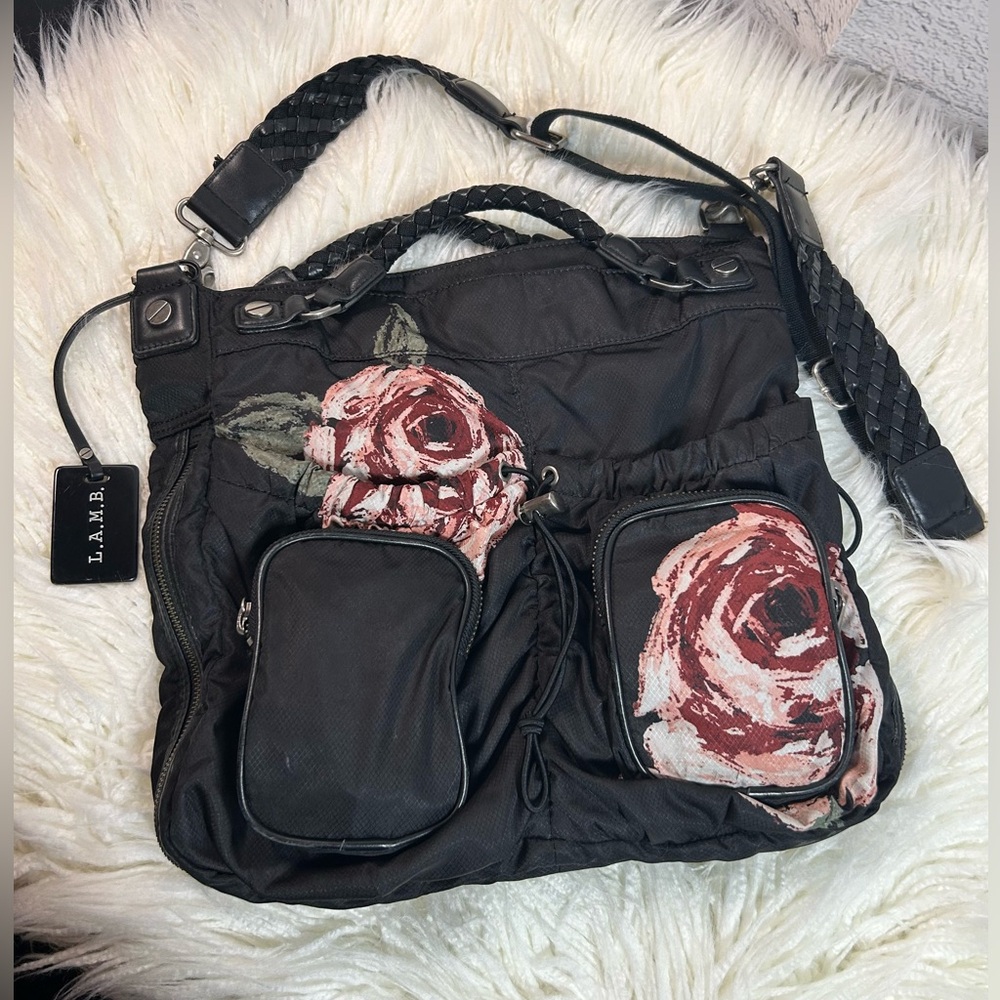 L.A.M.B. Designer Roses Crossbody Bag🌹 - Picture 2 of 11